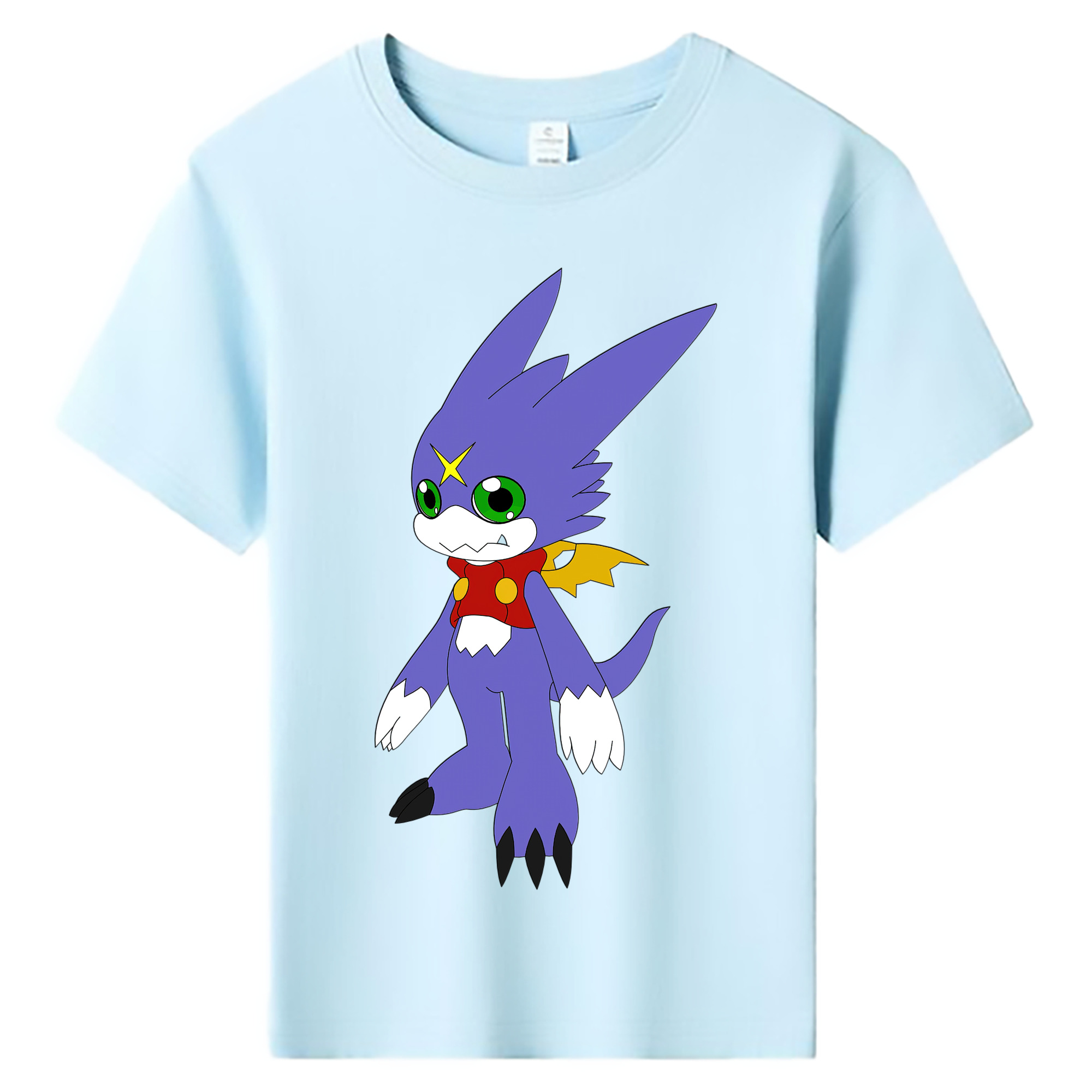 （画像用） Digimon デジタルモンスター/デジモン 綿100％キッズTシャツ（フロントプリント）